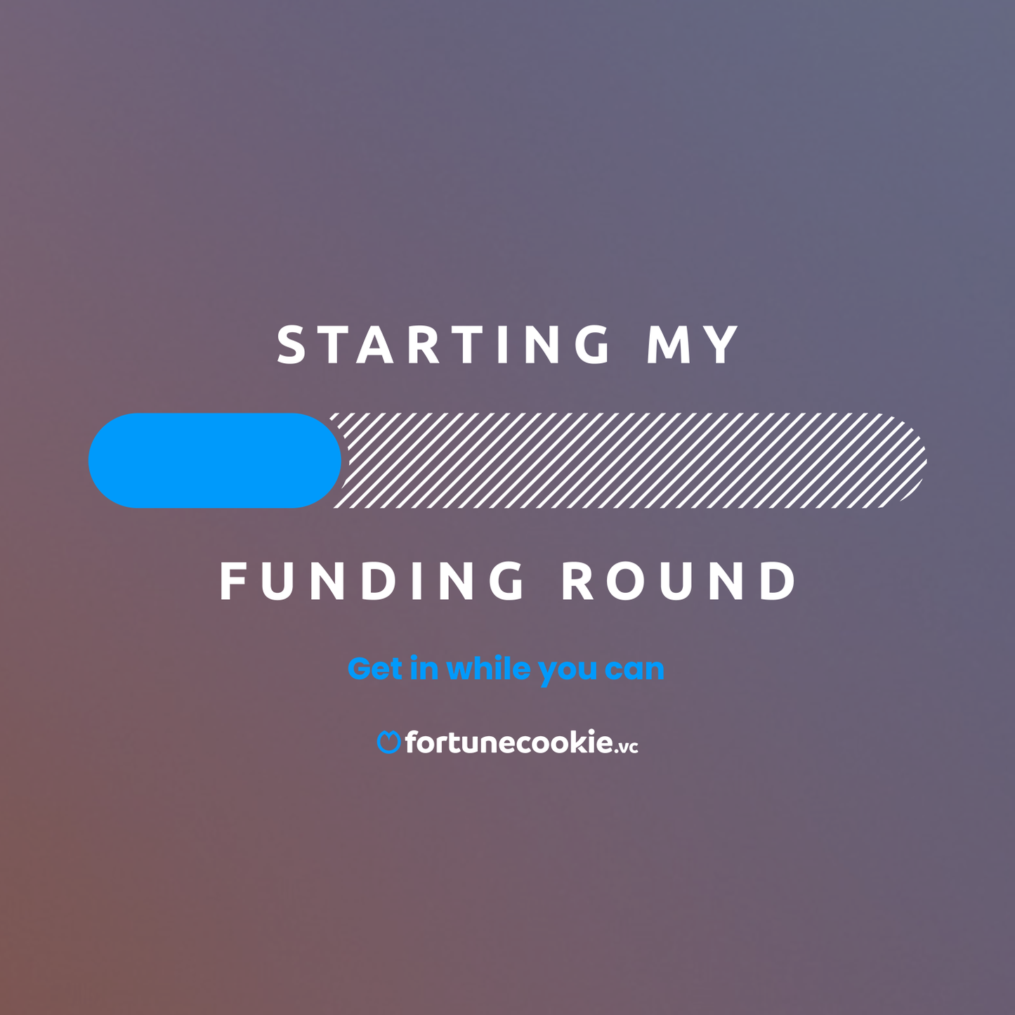 Starting My Funding Round Tee (20% Raised)